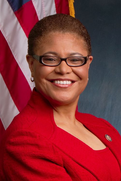 Key visual of Karen Bass