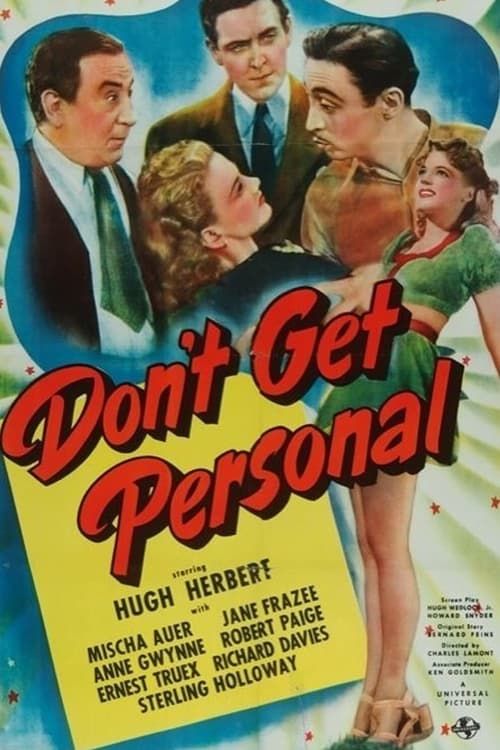Key visual of Don't Get Personal