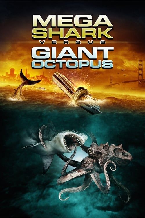 Key visual of Mega Shark vs. Giant Octopus
