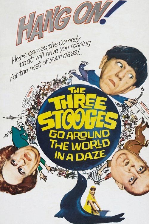 Key visual of The Three Stooges Go Around the World in a Daze