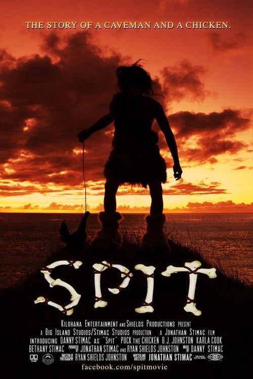 Key visual of SPIT: The Story of a Caveman and a Chicken