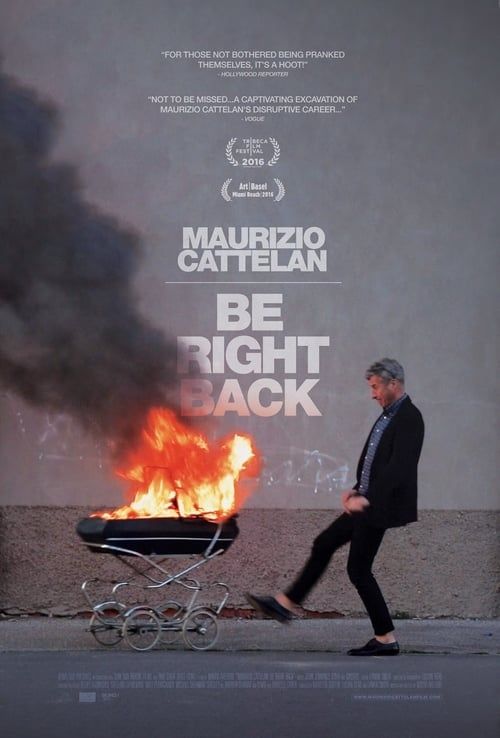 Key visual of Maurizio Cattelan: Be Right Back