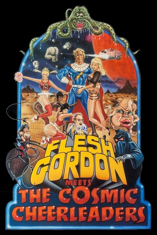 Key visual of Flesh Gordon Meets the Cosmic Cheerleaders