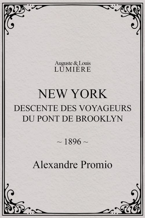 Key visual of New York, descente des voyageurs du pont de Brooklyn