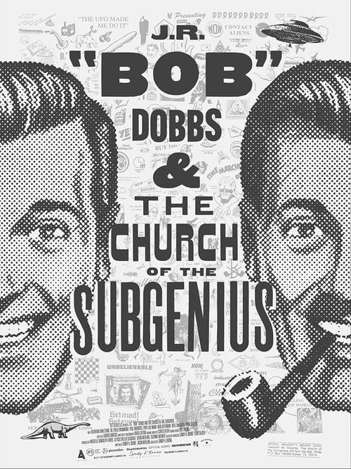 Key visual of J.R. “Bob” Dobbs and The Church of the SubGenius