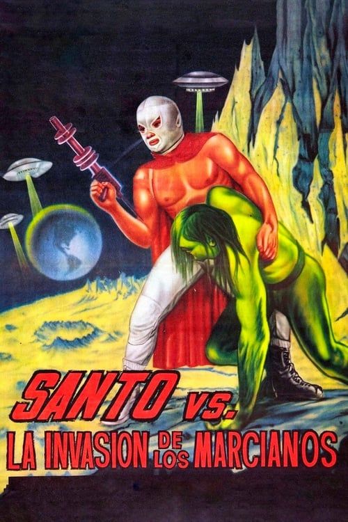 Key visual of Santo vs. the Martian Invasion