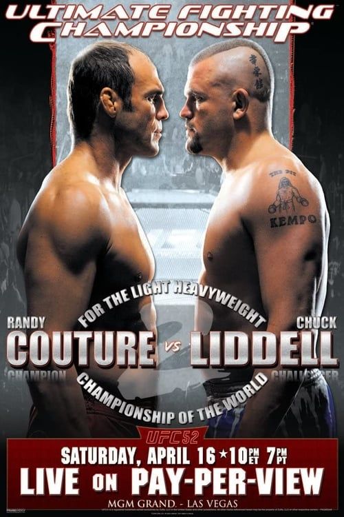 Key visual of UFC 52: Couture vs. Liddell 2