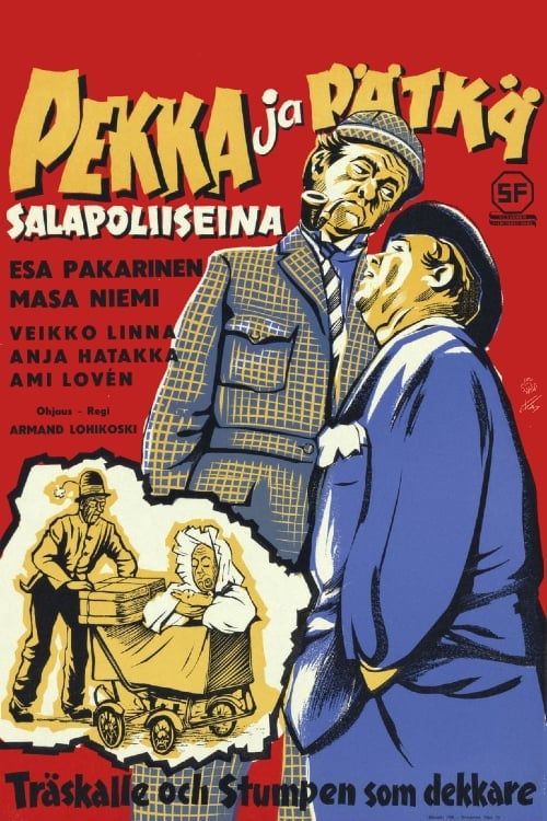 Key visual of Pekka ja Pätkä salapoliiseina