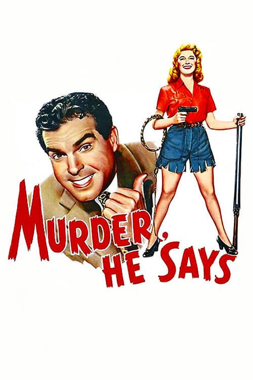 Key visual of Murder, He Says