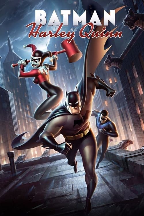 Key visual of Batman and Harley Quinn