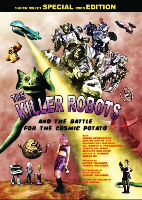 Key visual of The Killer Robots and the Battle for the Cosmic Potato