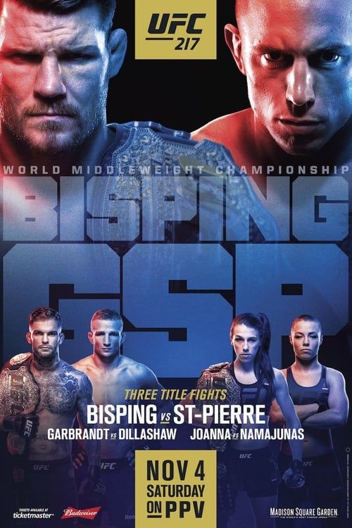 Key visual of UFC 217: Bisping vs. St-Pierre
